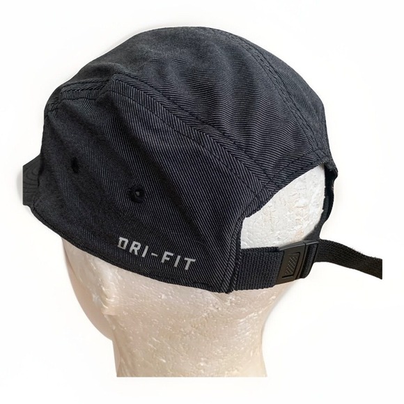 Vintage Nike AW84 Dri-fit 5 Panel Hat Cap OSFA Pin Striped - Picture 4 of 6